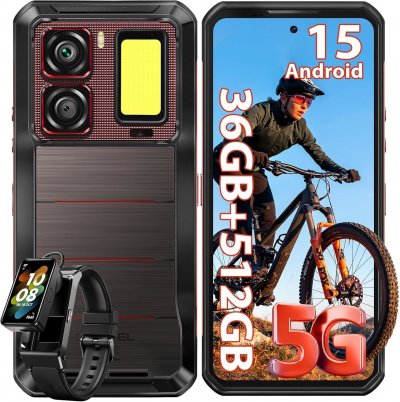 OUKITEL  WP300 Telephone Portable Incassable 5G 36+512Go, 16000mAh 6.8"" Dual SIM/NFC Or