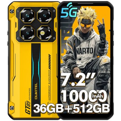 OUKITEL  WP60 5G Telephone Incassable 36(12+24) GO+512 GO 10000mAh Smartphone