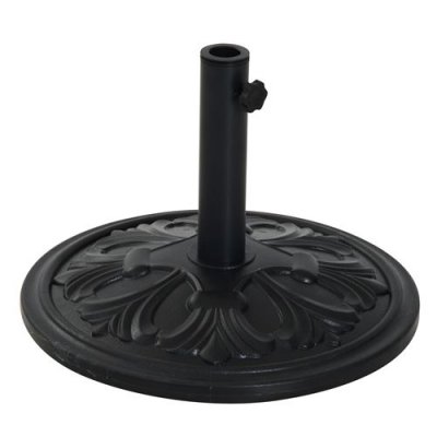 OUTSUNNY  - pied parasol - Plastique - 48x48x34cm - Noir
