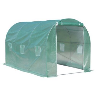 OUTSUNNY  - serre de jardin - M&eacute;tal - 400x200x205cm - Vert