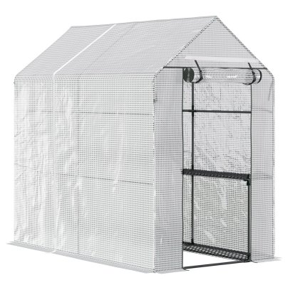 OUTSUNNY  - Serre de Jardin - PE - 186x120x190cm - Transparent