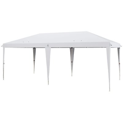 OUTSUNNY  - Tonnelle de jardin - Acier - 585x295x270cm - Blanc