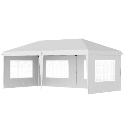 OUTSUNNY  - Tonnelle - Oxford - 585x295x270cm - Blanc 