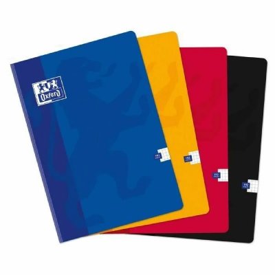 OXFORD  Cahier Scolaire classique - Petits carreaux - 192 pages - 29,7 cm x 21 cm x 0,9 cm