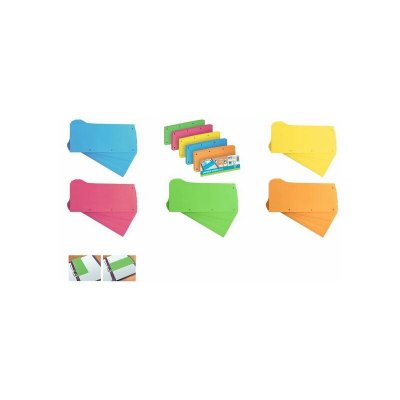 Oxford Intercalaires Duo, en carton, 240 x 105 mm, bleu