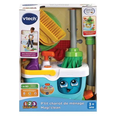 VTECH P'tit Chariot de M&eacute;nage Magi'clean -  multicolore
