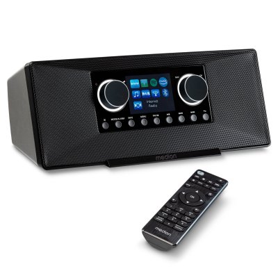MEDION P85333 - Radio internet DAB+ - st&eacute;r&eacute;o - Wifi - FM - 2 x 6 W RMS - Spotify-Connect - Noir