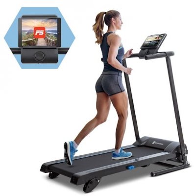 KLARFIT Pacemaker F60 - Tapis de course &eacute;lectrique pliable - Connexion Bluetooth