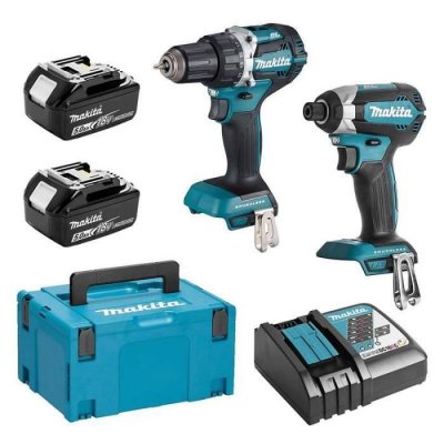MAKITA Pack 2 Outils  Dlx2189tj (dtd153 + Ddf484) 18 V Li-ion (2 X 5,0 Ah)