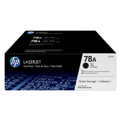HP Pack 2 toners  laserjet 78a - noir