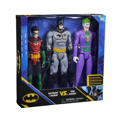 Pack 3 Figurines 30 CM Batman Robin Le Joker