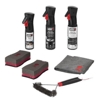 WEBER Pack accessoires barbecue Kit de nettoyage bbq charbon &eacute;maill&eacute;