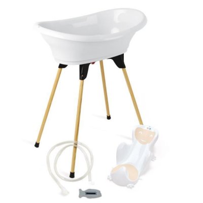 THERMOBABY Pack baignoire  VASCO 5 en 1 Blanc muguet - Fabriqu&eacute; en France