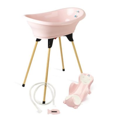 THERMOBABY Pack baignoire  VASCO 5 en 1 Rose poudre - Fabriqu&eacute; en France