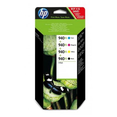 HP Pack cartouche d'encre  940 XL Noir et 3 couleurs Magenta, Cyan, Jaune