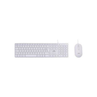 BLUESTORK Pack clavier souris filaire - - KB Mac - Compatible Mac - Blanc