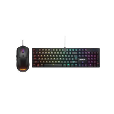 COMPUCASE Pack clavier souris gaming - Cougar Gaming - COMBAT - Filaire - RGB - M&eacute;canique - Azerty 