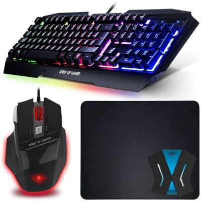 GENERIQUE Pack Clavier Souris Switch Pro-K5 RGB et Convertisseur