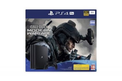 SONY Pack Console  PS4 Pro 1 To Noir + Call of Duty Modern Warfare