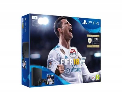 Pack Console Sony PS4 Slim 1 To Noire + FIFA 18