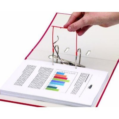 BANKERS BOX Pack de 100 Clips d'archives 85 mm Rouge