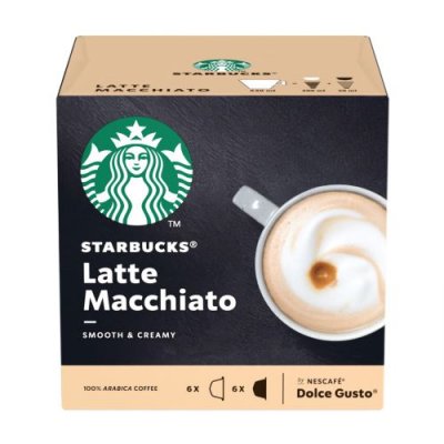 STARBUCKS Pack de 12 capsules Dolce Gusto  Nescaf&eacute; Latte Macchiato