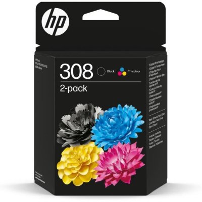 HP Pack de 2 cartouches d'encre originales  308 noir/tricolore
