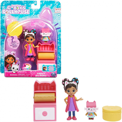 Pack de 2 figurines et accessoires Studio art Gabby's Dollhouse