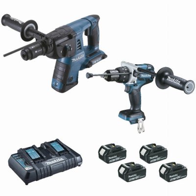 MAKITA Pack de 2 outils 18V LXT (DHR264 / DHP481) (sans batterie ni chargeur) en coffret MAKPAC -