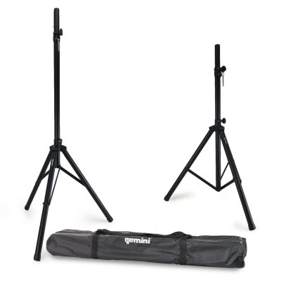 GEMINI Pack de 2 supports d'enceinte tr&eacute;pied avec sac de transport - ST-PACK