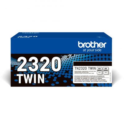 BROTHER Pack de 2 toners  TN2320 Noir 