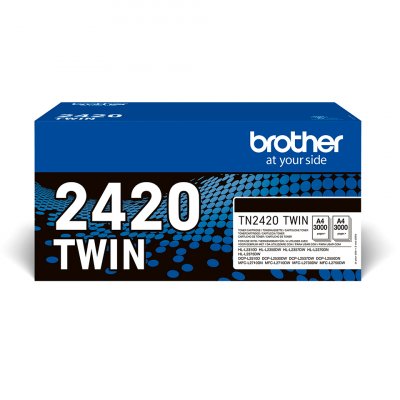 BROTHER Pack de 2 toners  TN2420 Noir 