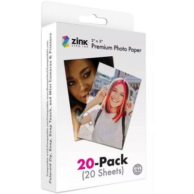 ZINK Pack de 20 feuilles papier photo Polaroid  2x3