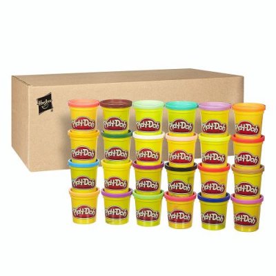 PLAY DOH Pack de 24 pots de p&acirc;te &agrave; modeler 
