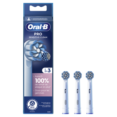 Pack de 3 brossettes pour brosse &agrave; dents Oral-B Pro Sensitive Clean