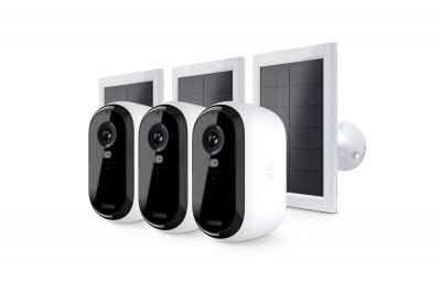 ARLO Pack de 3 Cam&eacute;ras de surveillance  Essential2 ext&eacute;rieur 2K Blanc