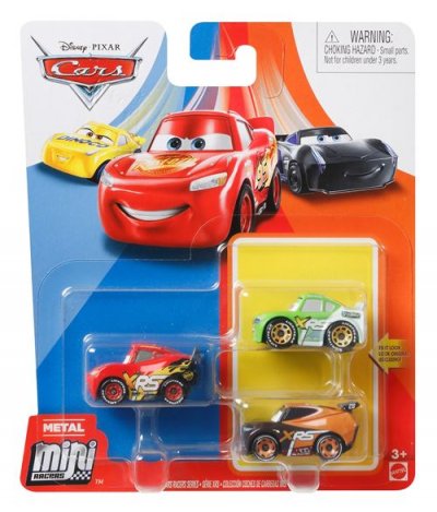 CARS Pack de 3 mini v&eacute;hicules Disney  Mod&egrave;le al&eacute;atoire 