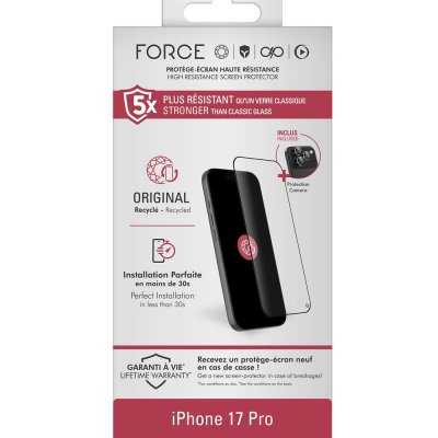 FORCE GLASS Pack de 3 protections objectif - FGOG 25D - IPhone17 Pro