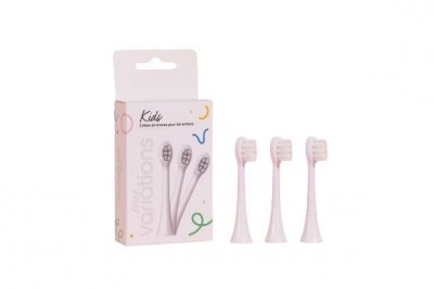 MY VARIATIONS Pack de 3 tetes de Brosse Enfants - Blanc