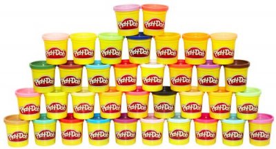 PLAY DOH Pack de 36 pots de p&acirc;te &agrave; modeler 