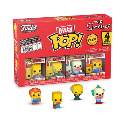 FUNKO Pack de 4 figurines  Bitty Pop Simpsons Bart 