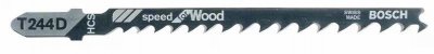 BOSCH Pack de 5 lames de scie sauteuse bois T244D -  - 2608630058