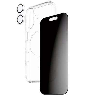 PANZERGLASS Pack de Protection 3-en-1 pour iPhone 17 Mod&egrave;le Flagship Confidentialit&eacute; Transparent - Neuf