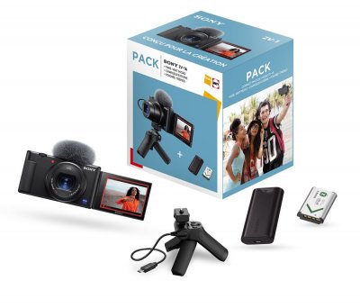 SONY Pack Fnac Appareil photo compact pour Vlogging  ZV-1 + Poign&eacute;e 
