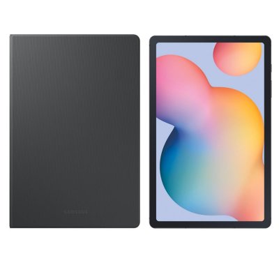 SAMSUNG Pack Galaxy Tab S6 Lite 10,4"" 128 Go Gris + Book Cover
