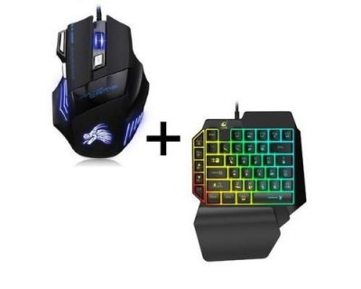  Pack Gamer pour PC RAZER (Mini Clavier Gamer + Souris Gamer Avec Fil) QWERTY