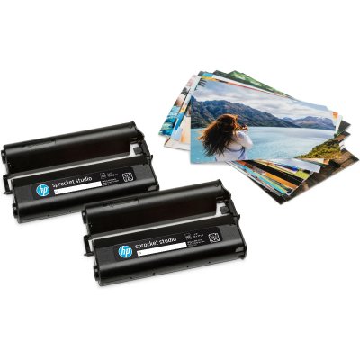 HP Pack  Sprocket Studio 2 cartouches + 80 feuilles