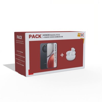 HONOR Pack Magic 8 Lite 5G 256 Go Midnight black + Choice Earbuds X8i blanc