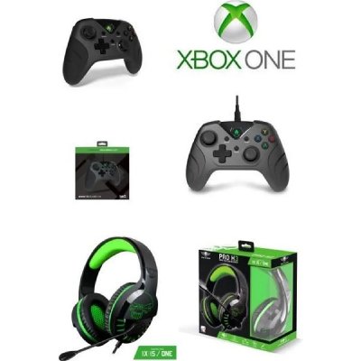 SPIRIT OF GAMER Pack Manette XBOX ONE-S-X-PC NOIRE + Casque Gamer PRO H3  XBOX ONE/S/X/PC