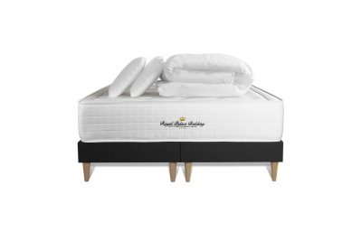 ROYAL PALACE BEDDING Pack matelas 180x200 double sommiers oreiller couette